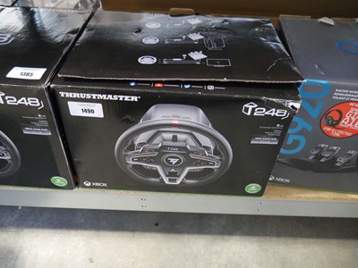 Lot 1490 - Boxed Xbox Thrustmaster T248 gaming wheel and...