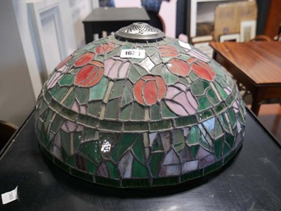 Lot 1630 - Tiffany style ceiling light fixture, a...