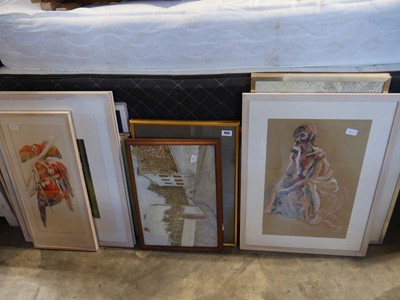 Lot 1641 - Group of framed paintings and prints of...