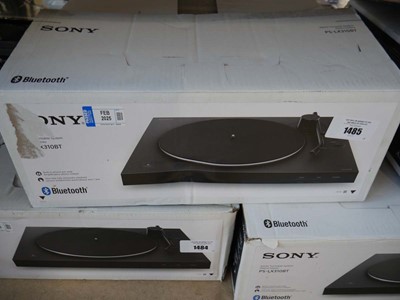 Lot 1485 - Boxed Sony turntable system (PS-LX310BT)