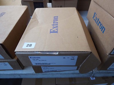 Lot 28 - 2 Extron PS125 power supplies, boxed