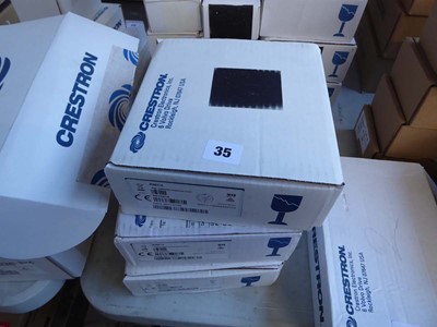 Lot 35 - Three boxed Crestron RMC4 units for control...