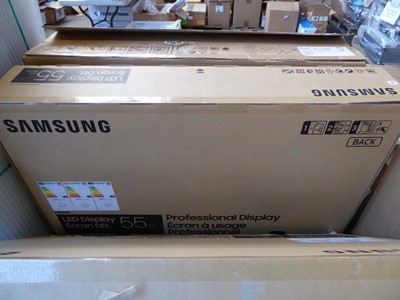 Lot 59 - Boxed Samsung 55" LED professional display...