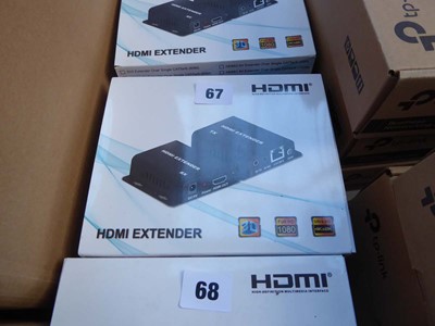 Lot 67 - Two boxed Pro-Signal PGS3077 HDMi extender...