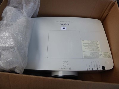 Lot 85 - Sanyo WXGA projector, PLCWM45000L with lens