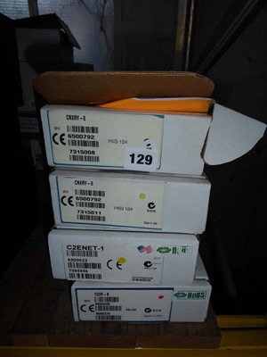 Lot 129 - Four boxed Crestron expansion cards, to...