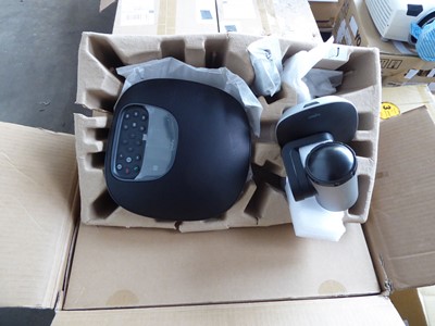 Lot 137 - Two boxed Logitech Group conference sets,...