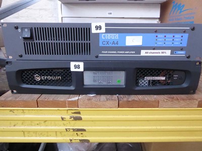 Lot 98 - Crown/1250 Drivecore install rack type amplifier