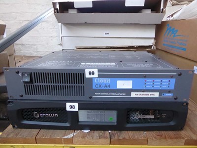 Lot 99 - Cloud CXA4 4 channel power amplifier rack...