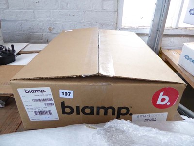 Lot 107 - Biamp Tesira Forte AVBVT4 amplifier with box