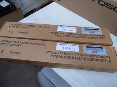 Lot 161 - Two 19" PDU 6WS H SCH power distribution units...