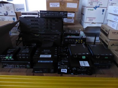 Lot 112 - 21 assorted Crestron service support units...