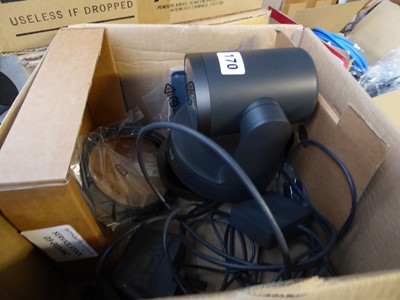 Lot 170 - Logitech Rally moving camera with power supply,...