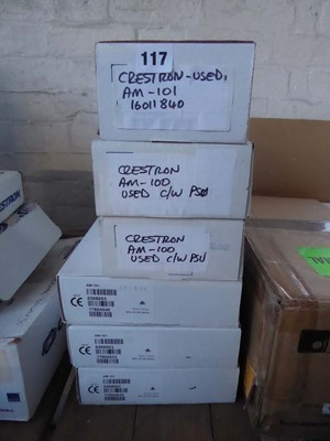 Lot 117 - Six boxes of Crestron AM-100 and AM-101 air...