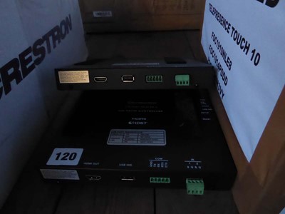 Lot 120 - Two Crestron DM-RMC-Scaler-C DM room controllers