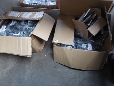 Lot 195 - Two boxes of cables, 1 approx. 100 C13 power...