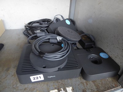 Lot 221 - Logitech Rally conferencing kit comprising of...