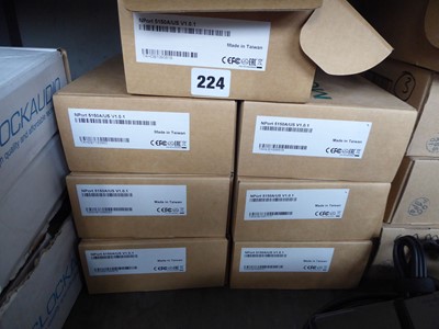 Lot 224 - Seven boxed Moxa N Port 5150a serial device...