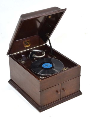 Lot 58 - A His Masters Voice (HMV) tabletop gramophone...