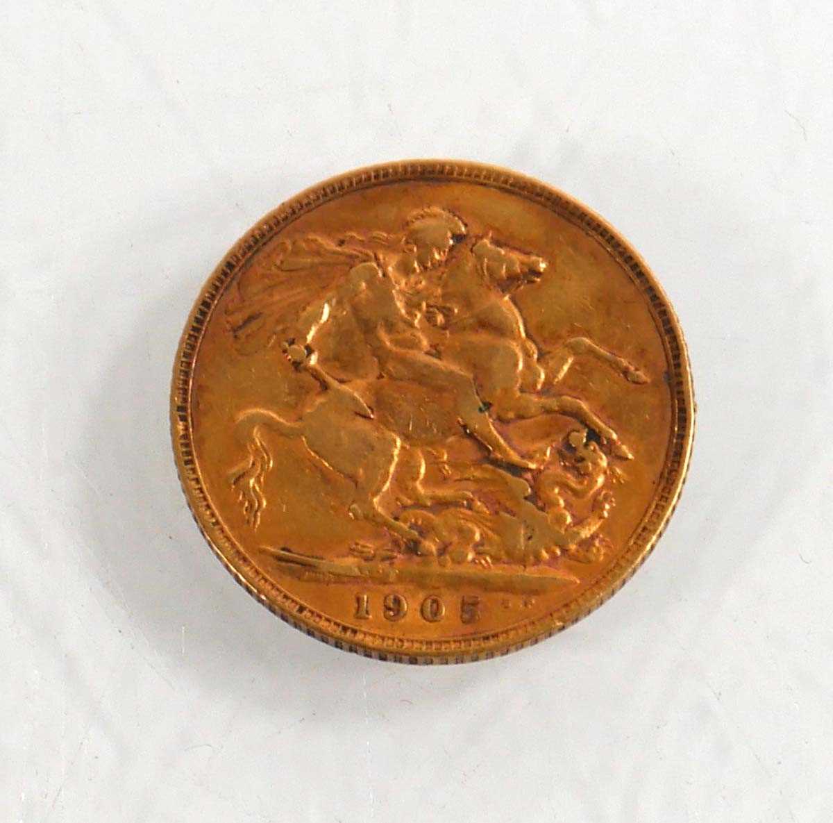 Lot 992 - An Edwardian sovereign dated 1905