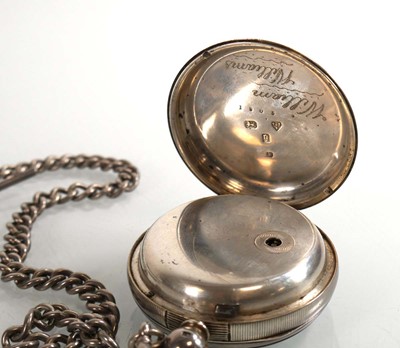 Lot 459 - A Victorian silver open face pocket watch, the...