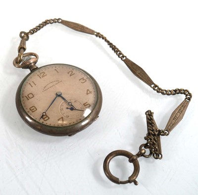 Lot 465 - A silver open face chronometer pocket watch by...