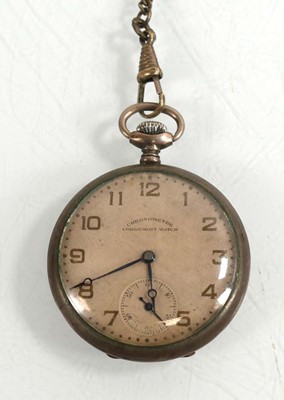 Lot 465 - A silver open face chronometer pocket watch by...