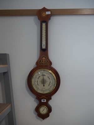 Lot 1041 - Inlaid barometer