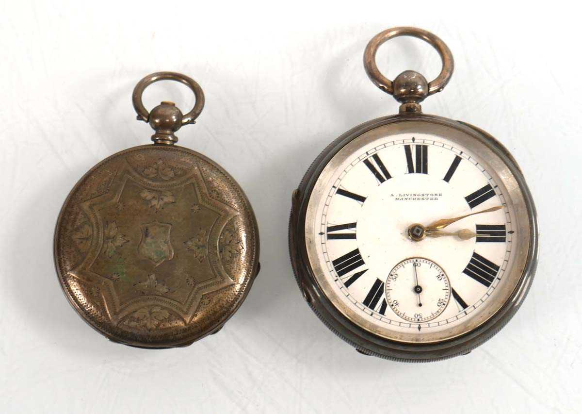 Lot 468 - A Victorian silver open face pocket watch by A....