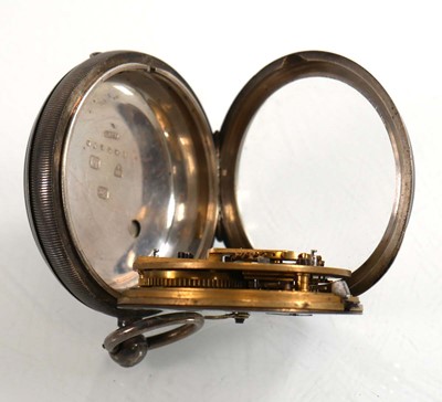 Lot 468 - A Victorian silver open face pocket watch by A....