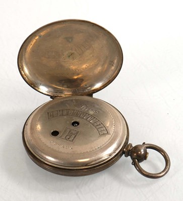 Lot 468 - A Victorian silver open face pocket watch by A....