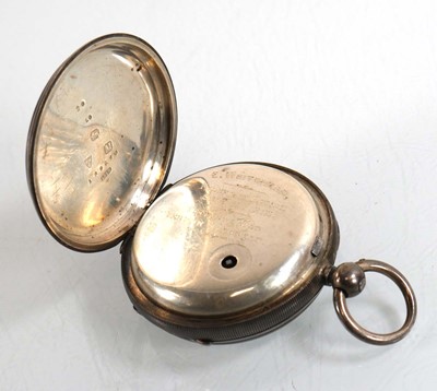 Lot 468 - A Victorian silver open face pocket watch by A....