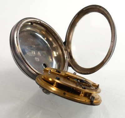 Lot 470 - An Edwardian silver open face pocket watch by...