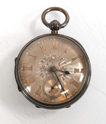 Lot 471 - A Victorian silver open face pocket watch, the...