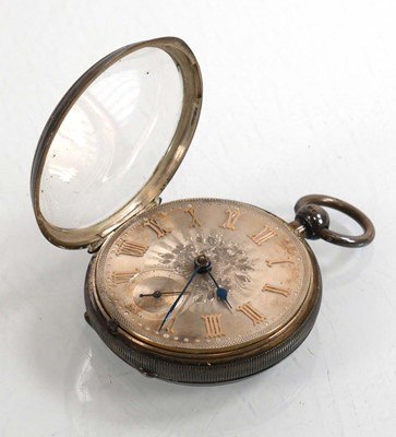 Lot 471 - A Victorian silver open face pocket watch, the...