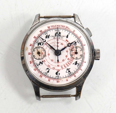 Lot A gentleman's stainless steel 'Cronometro'...