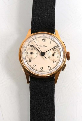 Lot A gentleman's 18ct yellow gold wristwatch by...