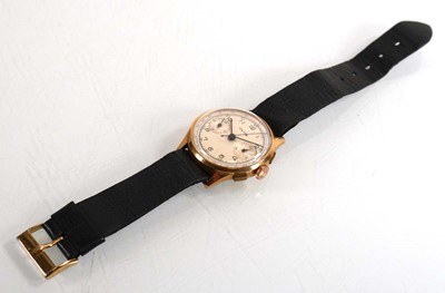 Lot 405 - A gentleman's 18ct yellow gold wristwatch by...