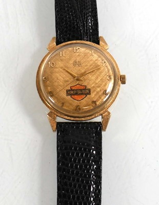 Lot A gentleman's 14ct yellow gold wristwatch by...