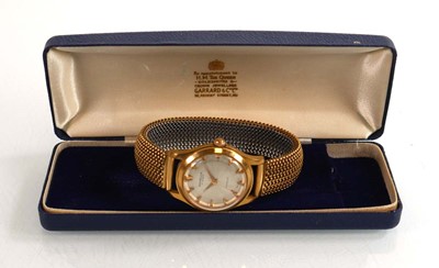 Lot 408 - A gentleman's gold plated wristwatch by...