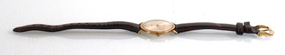 Lot 409 - A gentleman's 9ct yellow gold wristwatch by...