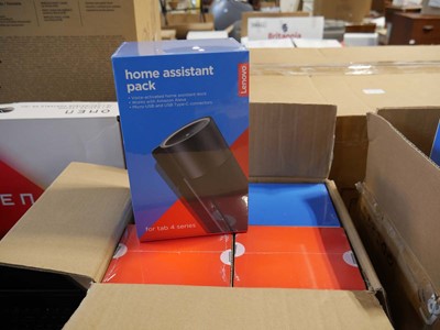 Lot 1261 - Box containing 4 boxed Lenovo home assistant...