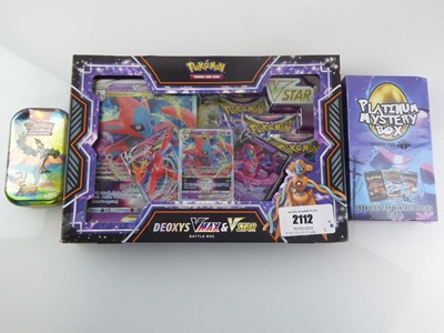 Lot Pokemon Deoxys VMAX & VSTAR Battle Box,...