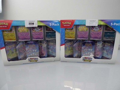 Lot x2 Scarlet & Violet Paldean Fates 5 Mini Tin...