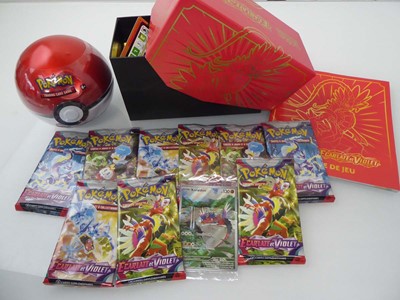 Lot x9 French Scarlet & Violet Pokemon Booster...