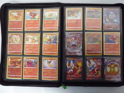 Lot Binder containing an assortment of Pokemon...