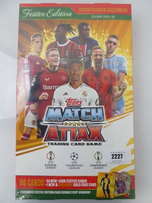 Lot Topps Match Attax Festive Edition Advent Calendar