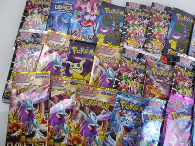 Lot Approx 34 English/Japanese Pokemon Booster...