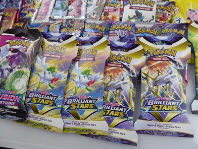 Lot Approx 91 English/Japanese Pokemon Booster...