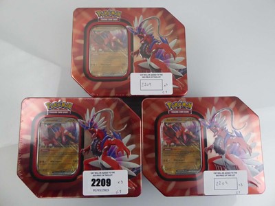 Lot x3 Pokemon Paldea Legends Tins